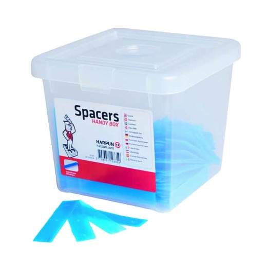 Afbeeldingen van Harpun glasblokjes 100x22x1mm blauw (box 200) - 2003091