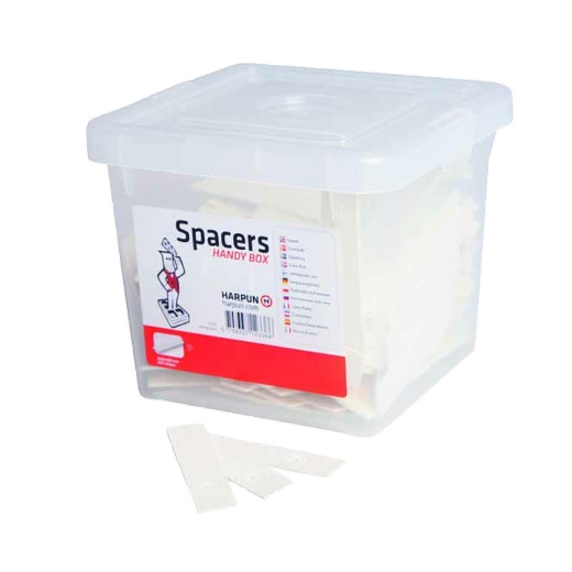 Afbeeldingen van Harpun glasblokjes 100x22x2mm wit (box 200) - 2003092