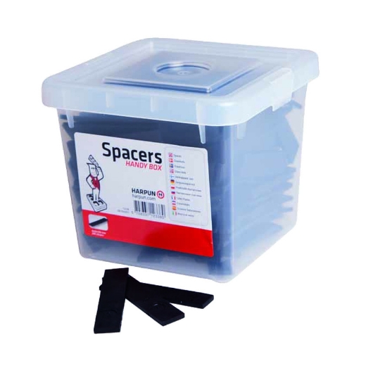 Afbeeldingen van Harpun glasblokjes 100x22x4mm zwart (box 200) - 2003094