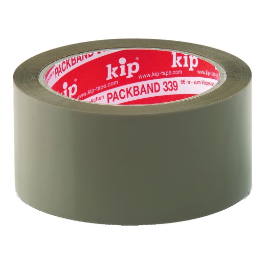 Afbeeldingen van Kip 339-10 verpakkingstape pvc transparant 50mm/66m - 5178026