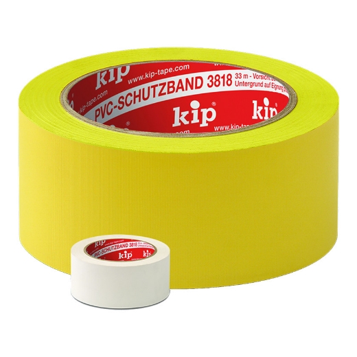 Afbeeldingen van Kip 3818-55 pvc masking tape geribbeld wit 50mm/33m - 5039010