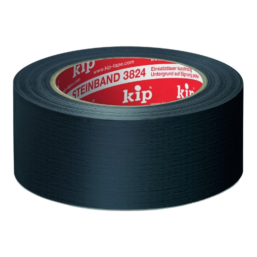 Afbeeldingen van Kip 3824-51 steenband zwart 50mm/50m - 5178322