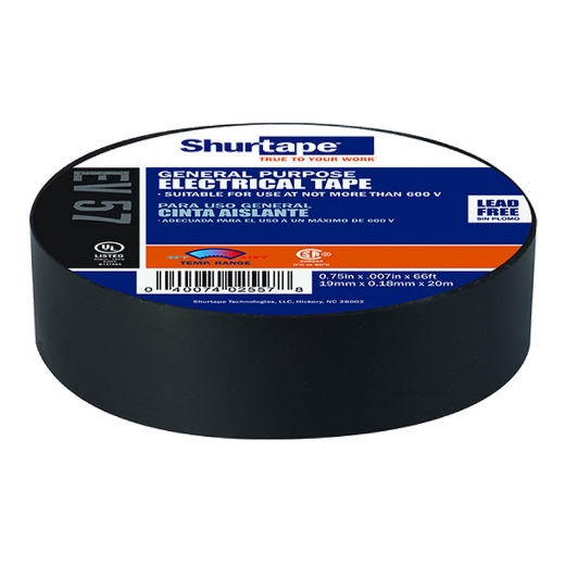 Afbeeldingen van Kip 993-19 pvc elektro-isolatietape zwart 19mm/20m - 5178432