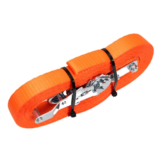 Afbeeldingen van Konvox spanband 25mm ratel/haak hd 7m 1500dan oranje - 5086150