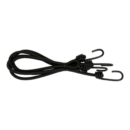 Afbeeldingen van Konvox spanner met 2 spinhaak 100cm 8mm koord zwart (2) - 2120062