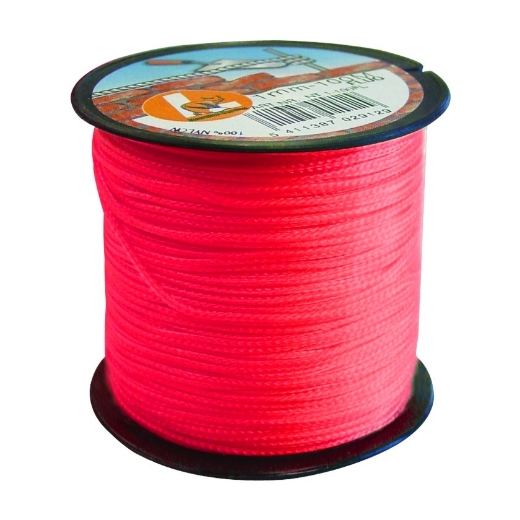 Afbeeldingen van Ledent metskoord nylon 100m/1mm rood - 5082007
