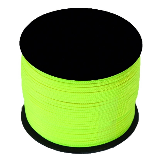 Afbeeldingen van Ledent touw nylon gevl. 100m/3mm fluo - 5082016