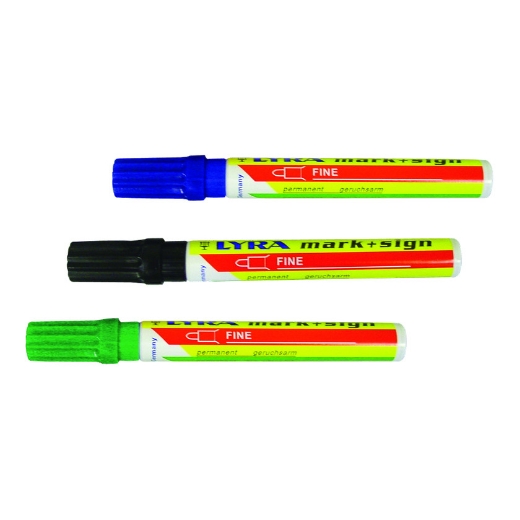 Afbeeldingen van Lyra stift mark+sign 112 ronde punt rood (10st) - 5147021