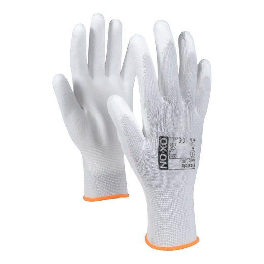 Afbeeldingen van Ox-on 1001 werkhandschoen flexible basic wit blister m10 - 5691182