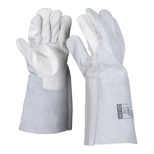 Afbeeldingen van Ox-on 2003 lashandschoen worker basic wit blister m10 - 5691176