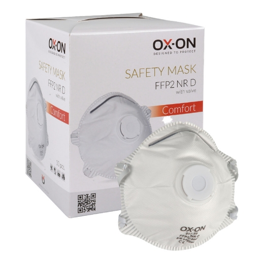Afbeeldingen van Ox-on 313.20 box stofmasker ffp-2 + ventiel (10) - 5691034
