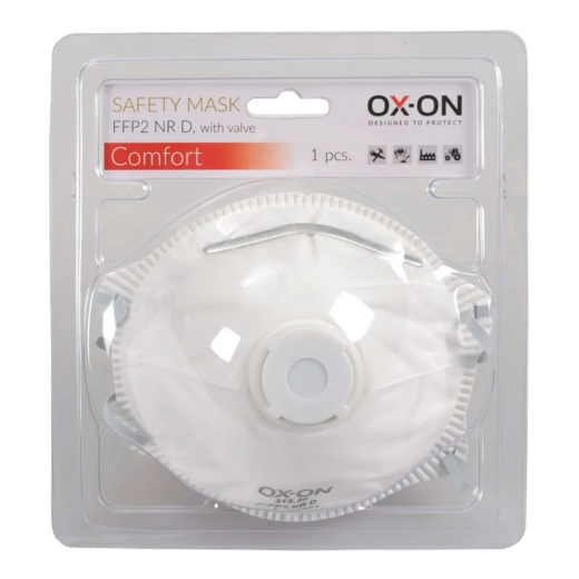 Afbeeldingen van Ox-on 313.21 box stofmasker ffp-2 + ventiel - 5691192