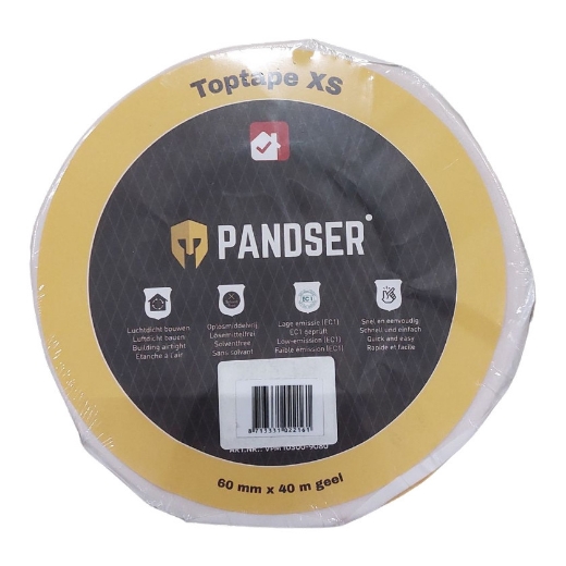 Afbeeldingen van Pandser toptape 0,06x40m geel - 1050261