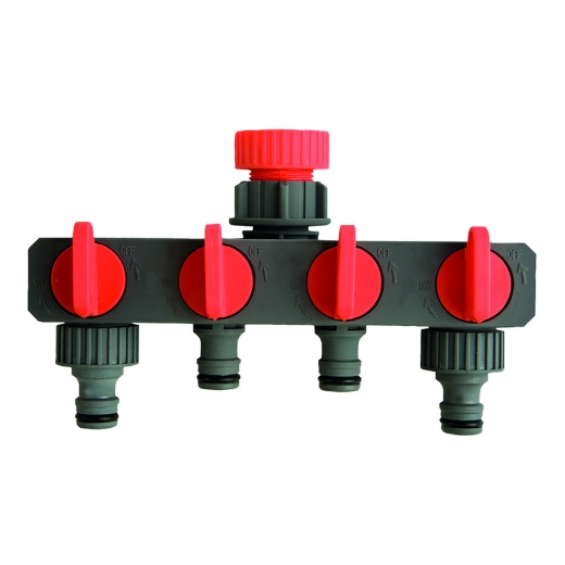 Afbeeldingen van Polet 742331 kraanstuk 4 uitgangen 3/4"-1" blister - 5260059