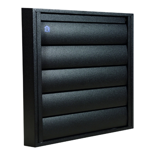 Afbeeldingen van Renson 433 dampkaprooster 173x173 ral 9005 structuur - 4026552