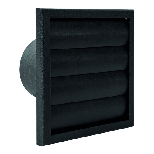 Afbeeldingen van Renson 742 pvc overdrukrooster STR 9005 - 4027019