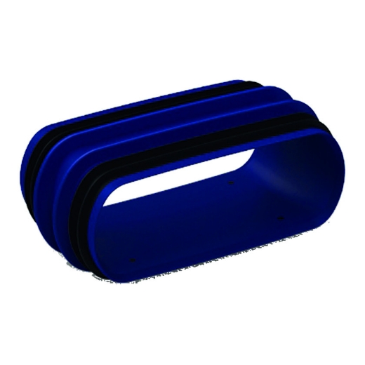 Afbeeldingen van Renson Easyflex koppelstuk met rubbers plat ovaal - 4026473