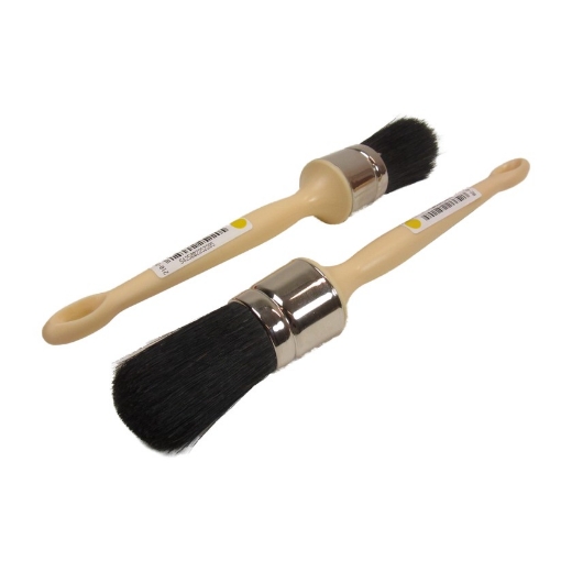 Afbeeldingen van Ronde kwast std zwart nr 18 hobby - 5006302