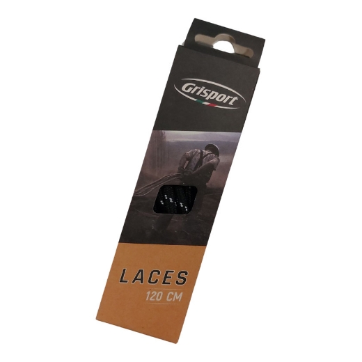 Afbeeldingen van Schoenveters zwart/grijs 120cm - 5691056