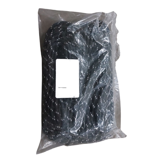 Afbeeldingen van Schoenveters zwart/grijs 120cm bulk - 5691054