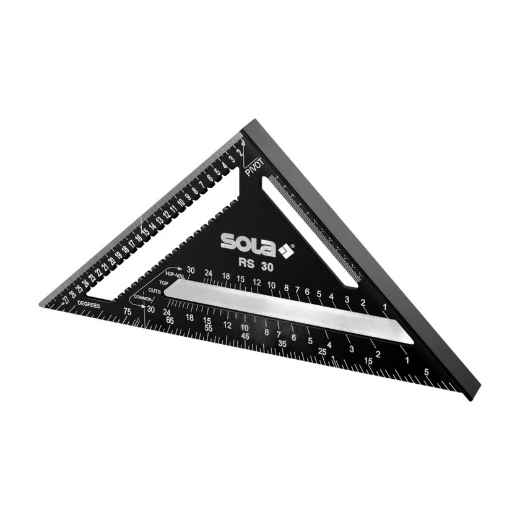 Afbeeldingen van Sola metrische winkelhaak zwart, gecoat 30cm, RS 30 - 5362405