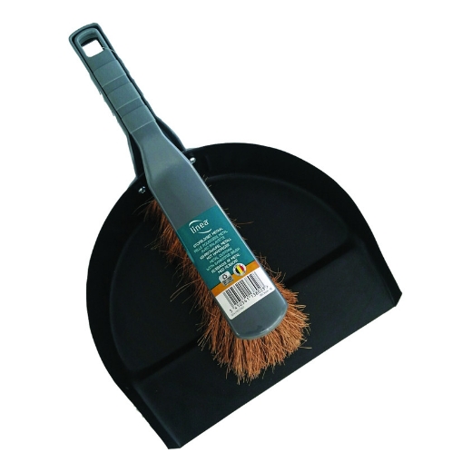 Afbeeldingen van Stoffer en blik linea metaal - 5284043