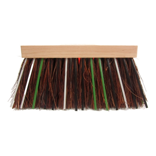 Afbeeldingen van Straatbezem 50% bahia baleinen geel 30cm plat - 5284031