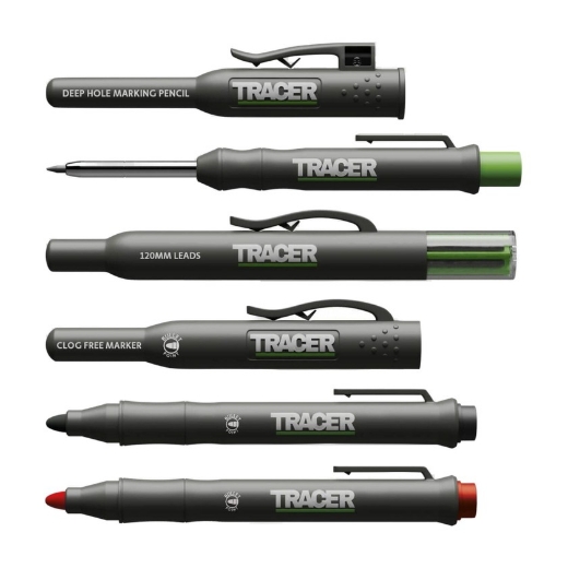 Afbeeldingen van Tracer set diepe potloodmarker, vullingen ø2,8mm, verstoppingsvrije markers 4dlg - 5752017