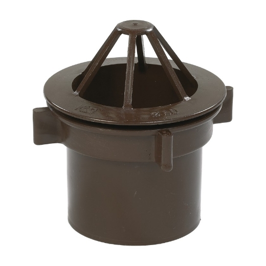 Afbeeldingen van Ubbink bouw Uitloop regenafvoer 80mm bruin - 4084019