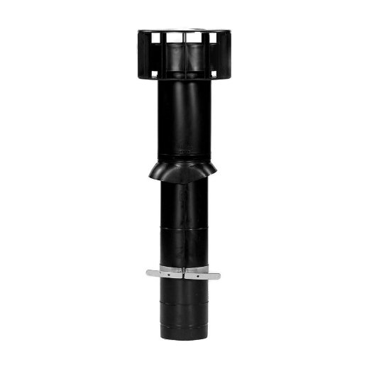 Afbeeldingen van Ubbink ventilatie Dakdoorvoer Multivent 131/750mm zwart - 4084018