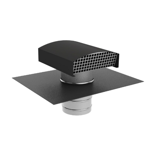 Afbeeldingen van Ubbink ventilatie Dakdoorvoer Ubvent antraciet 150mm - 4084005