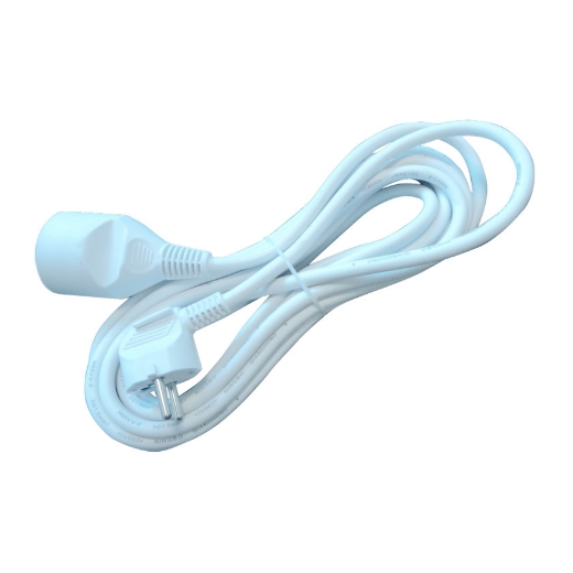 Afbeeldingen van Verlengsnoer 5m wit - 5413011