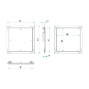 Afbeeldingen van Inspectieluik AluNova 300x300 12.5mm - 4134010