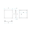 Afbeeldingen van Inspectieluik AluPlana 300x300 12.5mm - 4134012