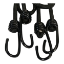 Afbeeldingen van Konvox spanner met 2 spinhaak 80cm 8mm koord zwart (2) - 2120061