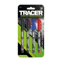 Afbeeldingen van Tracer set permanente markers zwart/blauw/rood 4dlg - 5752029