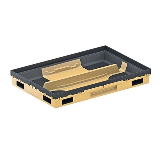 Afbeeldingen van Aco cleanbox vloerbak uit polyesterbeton met kunststof rand 100x50cm - 4090208