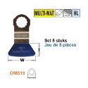 Afbeeldingen van CMT Multitool Fein Supercut spatel / schraper voor universeel gebruik W=52mm I=26mm - OMS19-X5