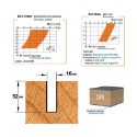Afbeeldingen van CMT Positieve spiraalfrees, HWM + coating - 191.162.41