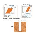 Afbeeldingen van CMT Positieve spiraalfrees, HWM + coating - 193.080.41