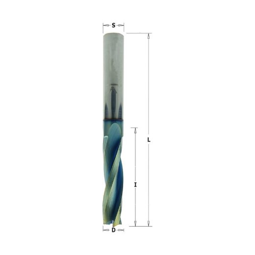 Afbeeldingen van CMT Positieve spiraalfrees, HWM + coating - 193.102.41