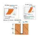 Afbeeldingen van CMT Positieve spiraalfrees, HWM + coating - 193.102.41