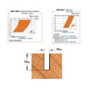 Afbeeldingen van CMT Positieve spiraalfrees, HWM + coating - 193.120.12
