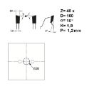 Afbeeldingen van CMT HW afkortcirkelzaag voor draagbare machines, CMT - 285.761.48H
