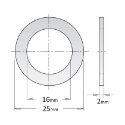 Afbeeldingen van CMT Reductiering voor zaagblad van asgat 25 naar 16mm, CMT - 299.301.00