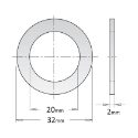 Afbeeldingen van CMT Reductiering voor zaagblad van asgat 32 naar 20mm, CMT - 299.309.00