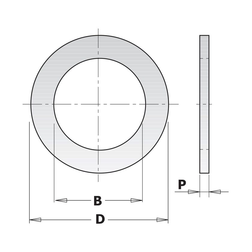 Afbeeldingen van CMT Reductiering voor zaagblad van asgat 40 naar 30mm, CMT - 299.316.00