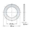 Afbeeldingen van CMT Reductiering voor zaagblad van asgat 30 naar 25,4mm, CMT - 299.405.00