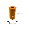 Afbeeldingen van CMT Gatzaag zonder adapter voor metaal en non-ferro metalen Bi-metaal D=22mm - GRN - 551-022G