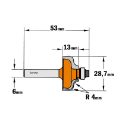 Afbeeldingen van CMT Profielfrees met kogellager, HW - 760.040.11